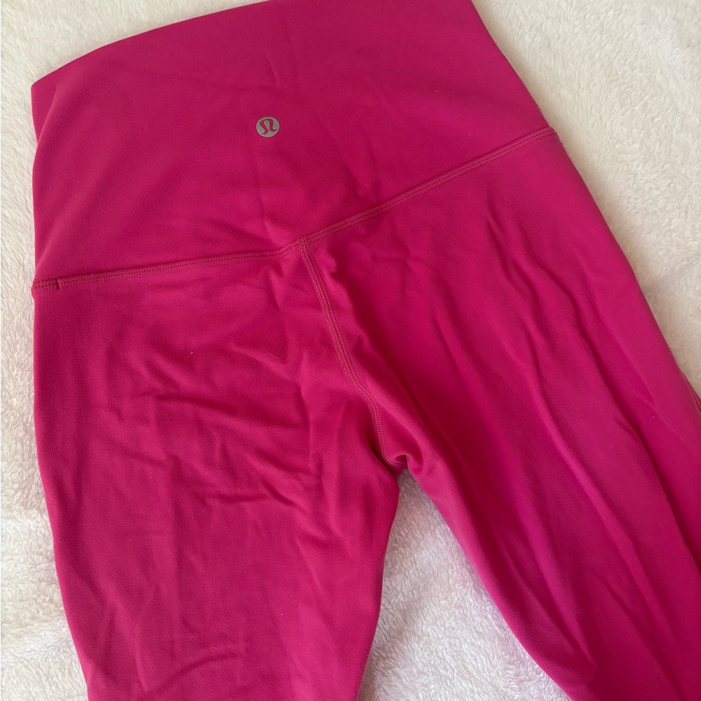 Lululemon Sonic Pink Wunder Under Leggings